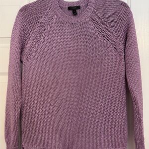 J. Crew Lavender Knit Crew Neck Sweater